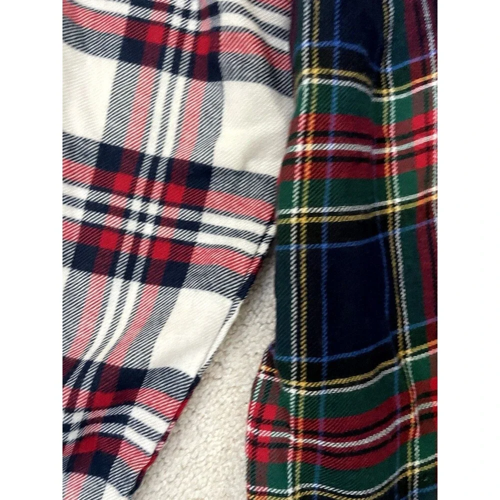 GapKids Boys 10 Patchwork Plaid Pj 2 Piece Set
